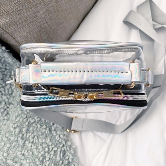 Clear Jelly Shoulder / Crossbody Satchel Bag - Picture 2 of 7